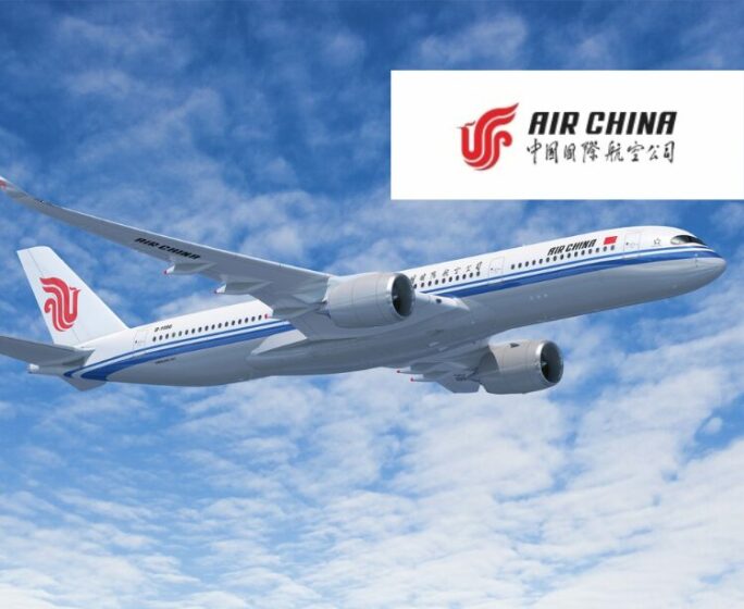 Air China Maschine mit Logo